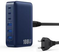 108w Chargeur Usb C Multiple, 6 Ports Gan Iii Tech Chargeur Rapide Prise Station De Charge Avec 3 Pd & 3 Qc Multiprise Usb Station Pour Iphone 16/15 Airpod Ipad Huawei Sumsung Swit[Mag5298082]