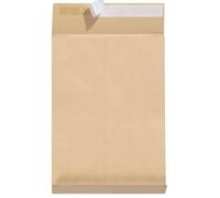 Herlitz Lot de 5 enveloppes pliantes autoadhesives en papier C4 130 g/m² 4 cm - Marron