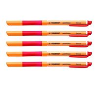 [1099/40-5] STABILO Lot de 5 Stylos Roller encre Gel pointVisco pointe fine 0...
