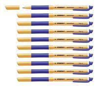 [1099/41-10] STABILO Lot de 10 Stylos Roller encre Gel pointVisco Pointe fine...