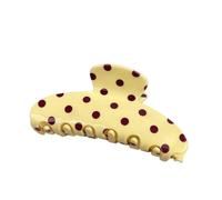 10CM Cute Candy Color Hair Claw Clip | Polka Dots Print Acetate Large Size Shark Simple Elegant Hairpin Clips Women