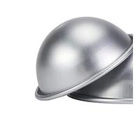 10cm Mini Cake Mould Demi-cercle Argent Pan Pudding Biscuit Gelée Faire Des Outils Pour La Pâtisserie DIY