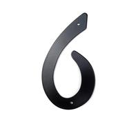 10cm numéro de maison moderne porte adresse à la numéros boîte aux lettres for numérique signe extérieur 4 pouces aluminium noir(6)