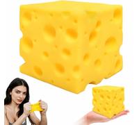 10CM Squishy Fromage,Jouet Anti Stress Fromage,Jouet À Presser en Forme De Fromages Jaune,Convient aux Enfants,aux Adultes,au Bureau,à la Maison et en Voyage