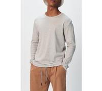 10DAYS Alex Rib Jersey Tee Light Grey Melee Taille: XS | Manches longues Outlet | Homme | Gris