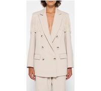 10DAYS Crepe Blazer Fringe Light Safari Taille: L | Blazers Outlet | Femme |