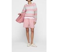 10DAYS Thin Knit Sweater Dark Raspberry/white Grey Melee Taille: XS | Manches longues Outlet | Femme | Gris
