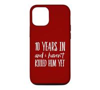 10e Anniversaire 10 Years Haven't Killed Him for Her Wife Coque pour iPhone 12/12 Pro