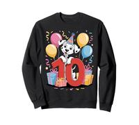 10e anniversaire garçon fille 10 ans dix dalmatien Sweatshirt