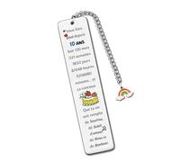 10e Anniversaire Marque-Pages Fils Frère Ami Cousin Neveu Apprécier Source Inspiration Souvenir Ados 10ans Cadeau Petit-Fils Filleul Arc Charme Livre Lecture Accessoire Meilleurs Voeux