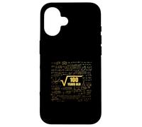 10e Anniversaire Racine carrée de 100 Ans Math Fun Coque pour iPhone 16