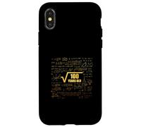10e Anniversaire Racine carrée de 100 Ans Math Fun Coque pour iPhone X/XS