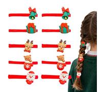10er Set Haargummis mit Charm - Elastische Weiche Haargummis für Festtage, Weihnachten, Halloween, Sport, Dutt, Zopf, Cheerleading, Volleyball und Ballett | Niedliche Haarbänder für Mädchen Frauen
