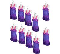10er Set Torso Weiblich - 70 cm Damentorso aus Kunststoff - Oberkörper Halbplastik in Farbe weiß - Mannequin Büste - Halbplastischer Damenbody - Puppe Figur - Schaufensterpuppe mit Haken