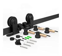10FT/304cm Sliding Barn Wood Door Hardware Closet Track Kit Single door -Portes coulissantes Matériel Trousse Unique patin à roulettes