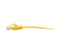 C2G 10ft (3m) Cat6a Snagless Unshielded (UTP) Slim Ethernet Network Patch Cable - Yellow - Cordon de raccordement - RJ-45 (M) pour RJ-45 (M) - 3 m - 4.8 mm - UTP - CAT 6a - moulé, sans crochet -...