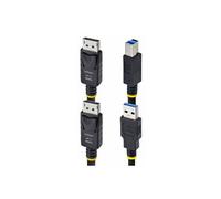 StarTech Câble KVM DisplayPort 3 m – USB 5 Gbps, 4K 60Hz (DisplayPort, USB A/B)