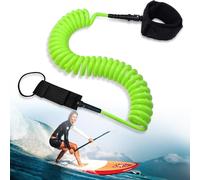 10ft Leash Surf, 7mm Sup Cheville Leash,Corde À Pied Pour Planche À Paddle,Laisse De Planche De Surf Pour Bodyboard,Kayak,Stand Up Paddle Board Vert
