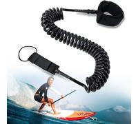 10ft Leash Surf, 7mm Sup Cheville Leash,Corde À Pied Pour Planche À Paddle,Laisse De Planche De Surf Pour Bodyboard,Kayak,Stand Up Paddle Board Noir