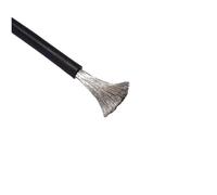 10ft Tinned Copper Silicone Wire, High Temp Flexible Cable, Red & Black, 18-4 AWG For Solar Car Battery(Black,22 AWG)