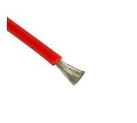 10ft Tinned Copper Silicone Wire, High Temp Flexible Cable, Red & Black, 18-4 AWG For Solar Car Battery(Red,4 AWG)