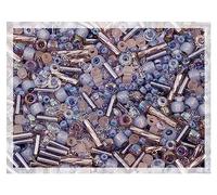10g of TOHO mix - small Rocailles, Seed Beads and Bugles, Japan, Mix Lavender (like 3216 - Kimono Lilac)