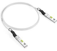 10G SFP+ DAC Cable - Twinax SFP Cable for Cisco SFP-H10GB-CU0.3M, Ubiquiti UniFi, D-Link, Supermicro, Netgear, Mikrotik, Fortinet, 0.3-Meter(1ft), White