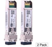 10GBase-LR SFP+ Module 10km[2 Pack]- 10Gb/s monomode SFP+ Transceiver,Compatible pour Intel E10GSFPLR
