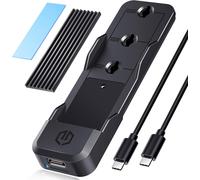 10Gbps Nvme Sata Ssd Station D'Accueil Usb3.2 Gen2 Pour Nvme+Ngff Ssd De M-Key/M+B Key En 2280/2260/2242/2230, Compatible Avec Pc, Ordinateur Portable, Tablette, Ps5, Xbox