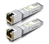 10Gtek 100-Meter 10GBase-T SFP+ to RJ45 Transceiver, RJ45 to SFP+ Copper Ethernet CAT.6a Module, for Cisco SFP-10G-T-X, Pack of 2