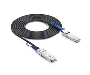 10Gtek 100G QSFP28 DAC Cable - 100GBASE-CR4 QSFP28 to QSFP28 Passive Direct Attach Copper Twinax Cable for Cisco QSFP-100G-CU3M, 3-Meter(10ft)