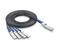 10Gtek 100G QSFP28 to 4X 25GbE SFP28 Breakout DAC Passive Direct Attach Copper ETH Hybrid Twinax Splitter Cable for Mellanox MCP7F00-A003, SFF-8402 SFP28 and SFF-8665 QSFP28, 3-Meter(1ft)