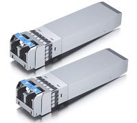 10Gtek 2-Pièces 10Gb SFP+ LR Monomode Module, 10GBase-LR LC Transceiver, Compatible pour Cisco SFP-10G-LR, Meraki, Mikrotik, Ubiquiti UniFi, Netgear, Zyxel, D-Link,TP-LINK, Open Switch