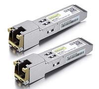10Gtek 2-Pièces 1G SFP RJ45 Mini-Gbic Module, 1000Base-T Copper Transceiver Compatible pour Cisco GLC-T, Meraki MA-SFP-1GB-TX, Ubiquiti UF-RJ45-1G, D-Link, Zyxel, Netgear, TP-Link, Supermicro ect