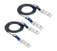 10Gtek 25G SFP28 SFP+ DAC Cable - 25GBASE-CR SFP28 Passive Direct Attach Copper Twinax Cable for Cisco SFP-H25GB-CU0.3M, Ubiquiti UC-DAC-SFP28, Supermicro and More, 0.3-Meter(1ft), 2-Pack