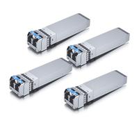 10Gtek 4-Pièces 10Gb SFP+ LR Monomode Module, 10GBase-LR LC Transceiver, Compatible pour Cisco SFP-10G-LR, Meraki, Mikrotik, Ubiquiti UniFi, Netgear, Zyxel, D-Link,TP-LINK, Open Switch