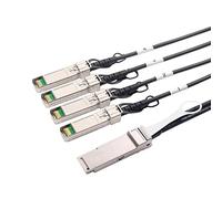 10Gtek 40G QSFP+ to 4xSFP+ Breakout DAC - 40GBASE-CR4 Passive Direct Attach Copper Twinax QSFP to SFP Cable for Cisco QSFP-4SFP10G-CU2M Devices, 2-Meter(6.5ft)