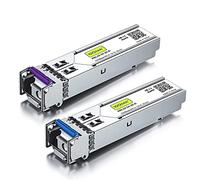 10Gtek a Pair of 1.25G SFP Bidi Transceiver 1000Base-BIDI, 1490nm/1310nm SMF, up to 20km, for Cisco GLC-BX-D, Ubiquiti UniFi UF-SM-1G-S, Mikrotik, D-Link, Supermicro, and Netgear etc