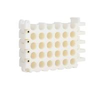10Gtek Cable Dresser Tool 24-Hole, Bundler and Organizing Tool for Data Center, Server Rooms and Machine Room Wire Management and Organizer (6 holes x 4 rows, White)