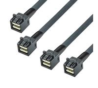10Gtek® Câble interne Mini SAS HD SFF-8643 vers SFF-8643 12G avec bande latérale, 100 ohms, 0,3 m