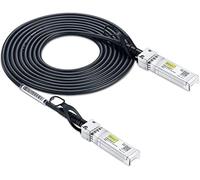 10Gtek Câble SFP+ DAC 10Gbit/s 5 Mètres, 10GBASE-CU Twinax en Cuivre Passif à Connexion directe, Compatible avec Cisco, Ubiquiti UniFi, TP-Link, Netgear, D-Link, Zyxel, Mikrotik et Plus