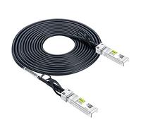 10Gtek Câble SFP+ DAC 10Gbit/s 6 Mètres, 10GBASE-CU Twinax en Cuivre Passif à connexion directe, Compatible avec Cisco, Ubiquiti UniFi, TP-Link, Netgear, D-Link, Zyxel, Mikrotik et plus