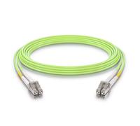 10Gtek Fiber Patch Cable - LC to LC OM5 10Gb/Gigabit Multi-Mode Jumper Duplex 50/125μm LSZH Fiber Optic Cord for SFP Transceiver, Green, 15-Meter(49.2-ft)