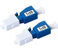 10Gtek LC/UPC Singlemode Fiber Optic Attenuator 5dB, 2 Pack, Male/Female, in-Line Attenuator, Single-mode Fixed
