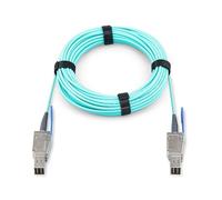 10Gtek Mini SAS AOC HD SFF-8644 to Mini SAS HD SFF-8644 Fiber Optic Cable, 15-meter