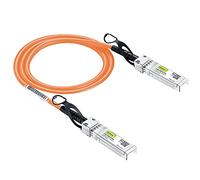 10Gtek [Orange] Câble DAC SFP+ 10G coloré - Câble Twinax SFP pour Cisco SFP-H10GB-CU2M, Ubiquiti UniFi, D-Link, Supermicro, Netgear, Mikrotik, Fortinet, 2 mètres (6,5ft)