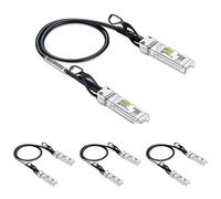 10Gtek 【Paquet de 4 Câble SFP+ DAC 10Gbit/s 0.25 Mètres, 10GBASE-CU Twinax en Cuivre Passif à connexion directe, Compatible avec Cisco, Ubiquiti UniFi, Netgear, D-Link, Zyxel, Mikrotik et plus
