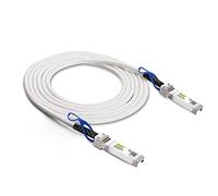 10Gtek [White 25G SFP28 SFP+ DAC Cable - 25GBASE-CR SFP28 Passive Direct Attach Copper Twinax Cable for Cisco SFP-H25GB-CU3M, Ubiquiti, MikroTik, Supermicro and More, 3-Meter(10ft)
