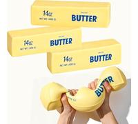 10in Giant Butter Squishy - 14oz Big Jumbo Squishy Butter Stick - Slow Rebound Big Butters Squeeze Stress Ball, Large Butters Fidget for Anxiety Relief Party Favors (3pcs)