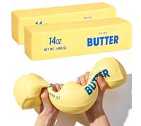 10in Giant Butter Squishy - 14oz Big Jumbo Squishy Butter Stick - Slow Rebound Big Butters Squeeze Stress Ball, Large Butters Fidget for Anxiety Relief Party Favors (2pcs)